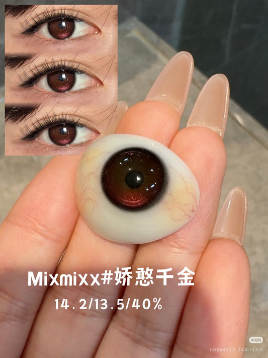 CIRCLE LENS MODELO CL-10 RED BLACK