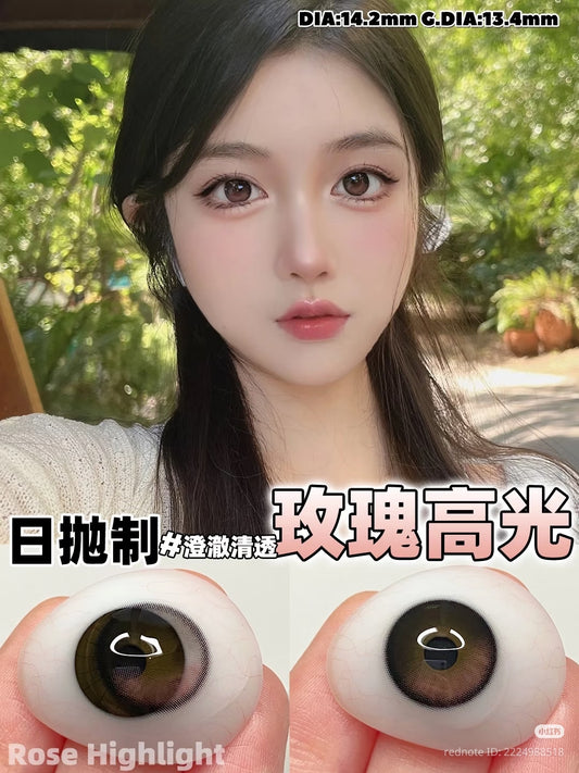 CIRCLE LENS MODELO CL-10 RED BLACK